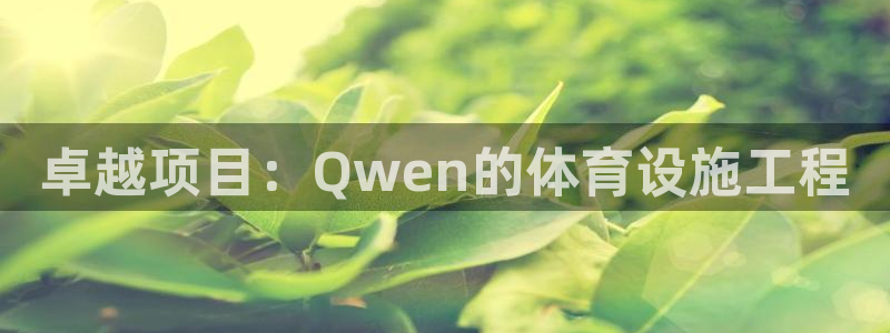 意昂体育4平台注册流程视频：卓越项目：Qwen的体育