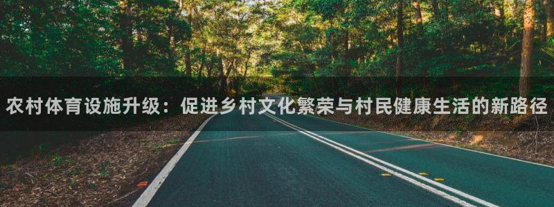 意昂体育4官方客服电话：农村体育设施升级：促进乡村文