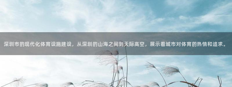 意昂4娱乐首页官网下载：深圳市的现代化体育设施建设，