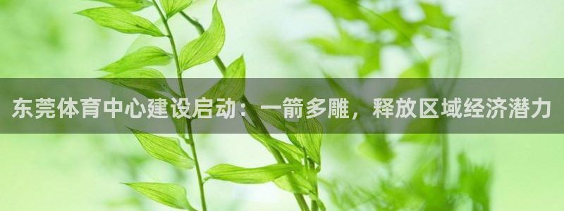 意昂4集团官网首页网址：东莞体育中心建设启动：一箭多雕，释放 